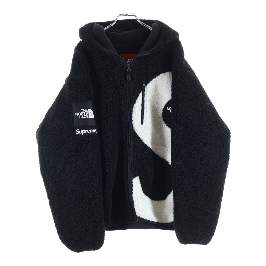 SUPREME(シュプリーム) 20AW ×THE NORTH FACE S Logo Hooded Fleece Jacket ザノースフェイス Sロゴ フーデッドフリースジャケット ブラック NF0A5EHN