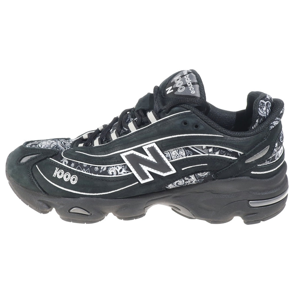 New Balance(ニューバランス) ×ATMOS アトモス別注 バンダナ ペイズリー柄 ローカットスニーカー ブラック US9/27cm M1000AP