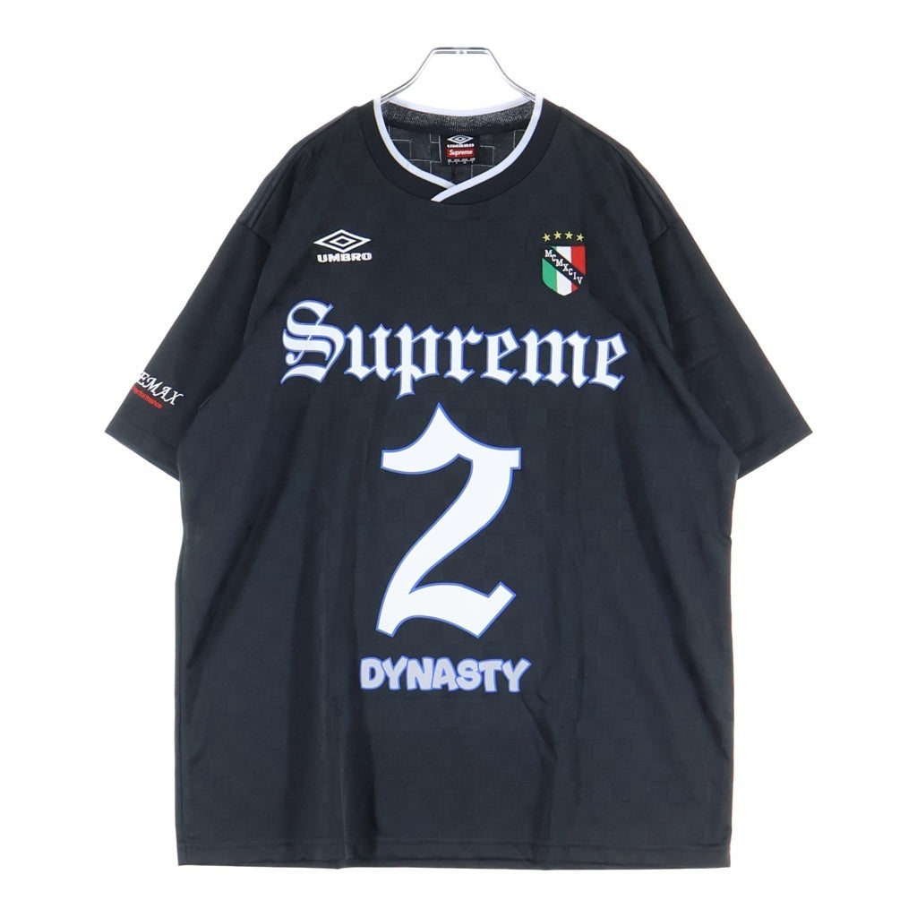 SUPREME(シュプリーム) 22SS ×UMBRO Soccer Jersey サッカージャージ Vネック半袖Tシャツ カットソー ブラック