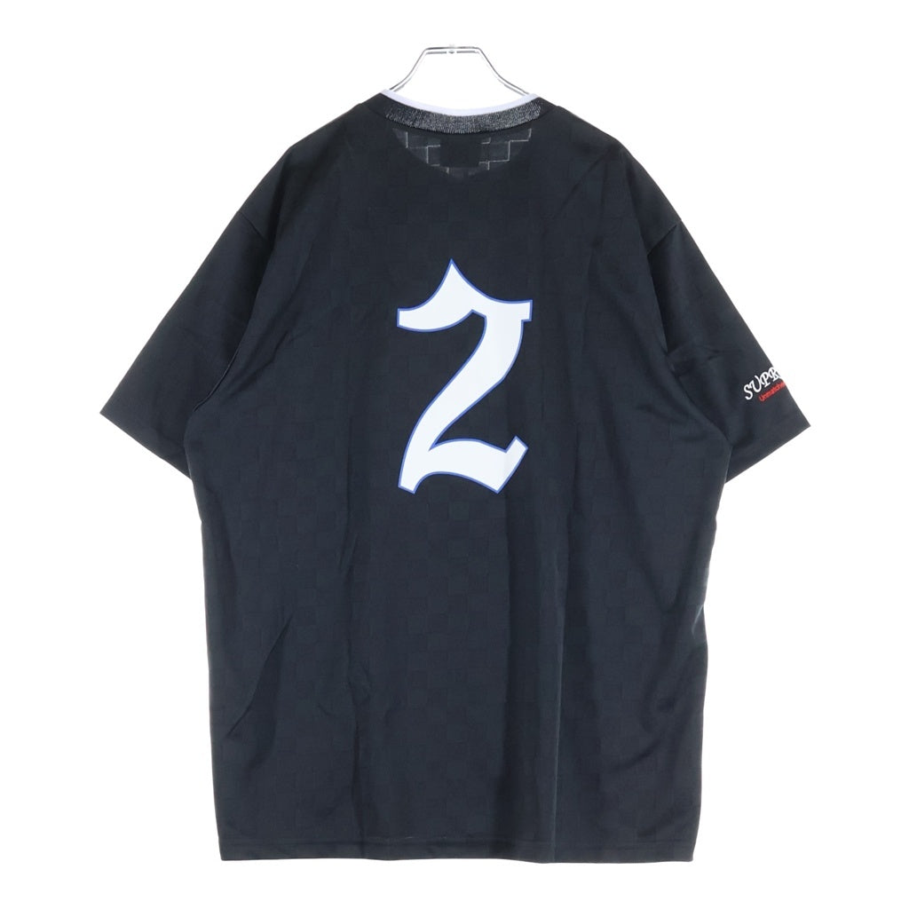 SUPREME(シュプリーム) 22SS ×UMBRO Soccer Jersey サッカージャージ Vネック半袖Tシャツ カットソー ブラック