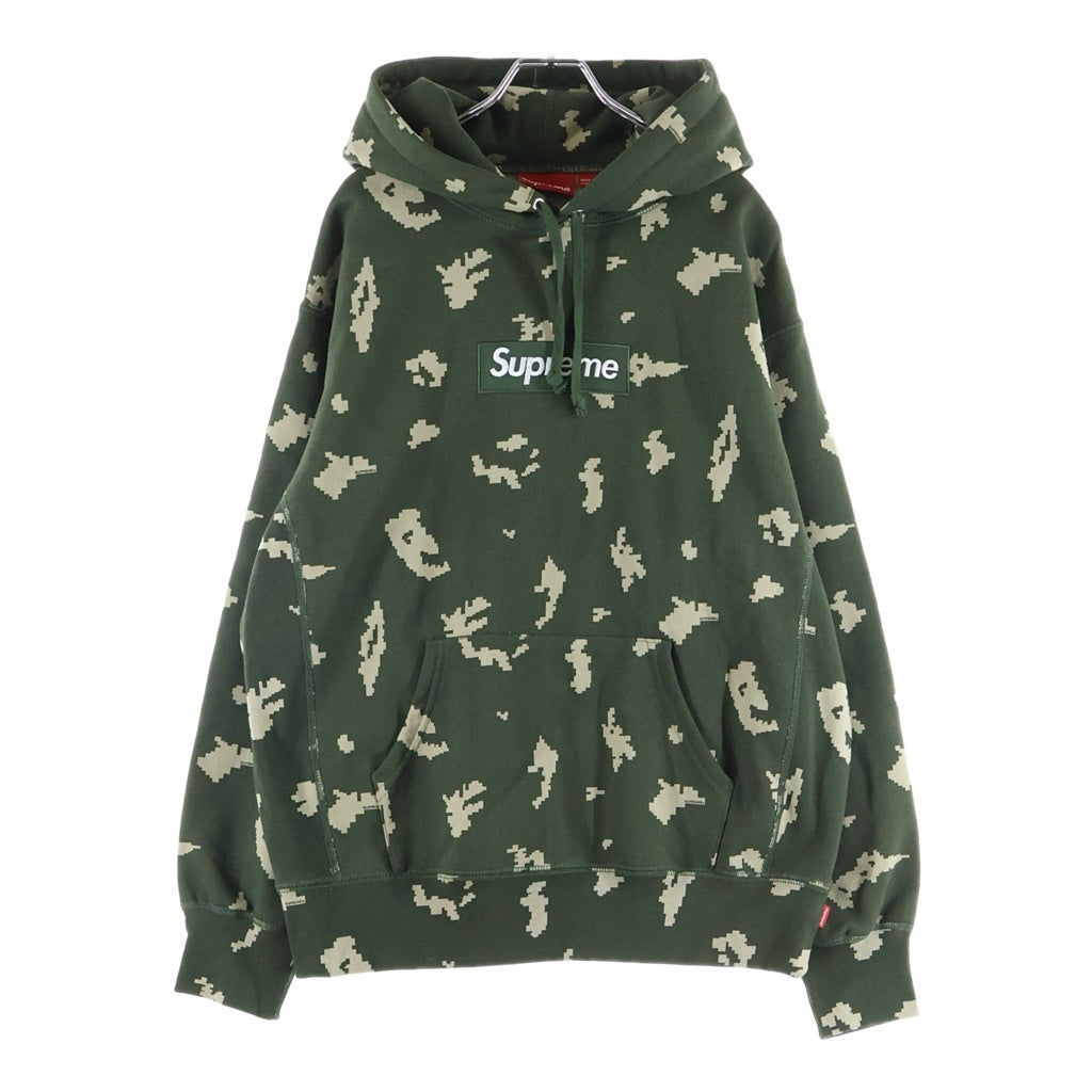 SUPREME(シュプリーム) 21AW Box Logo Hooded Sweatshirt Olive Russian Camo ロシアンカモ ボックスロゴ プルオーバーフーデッドスウェットパーカー グリーン
