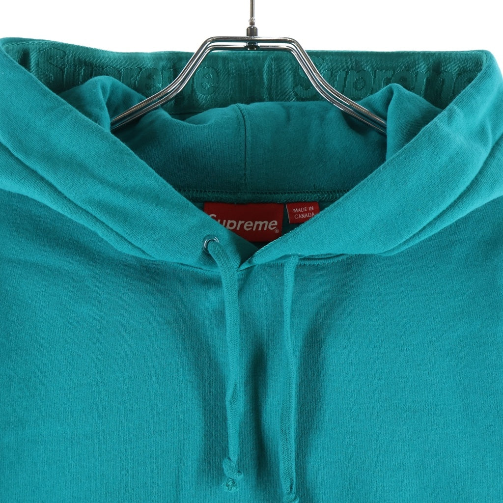 SUPREME(シュプリーム) 20SS Tonal Webbing Hooded Sweatshirt トーナル ウェビング ロゴテープ プルオーバーフーデッドスウェットパーカー ブルー