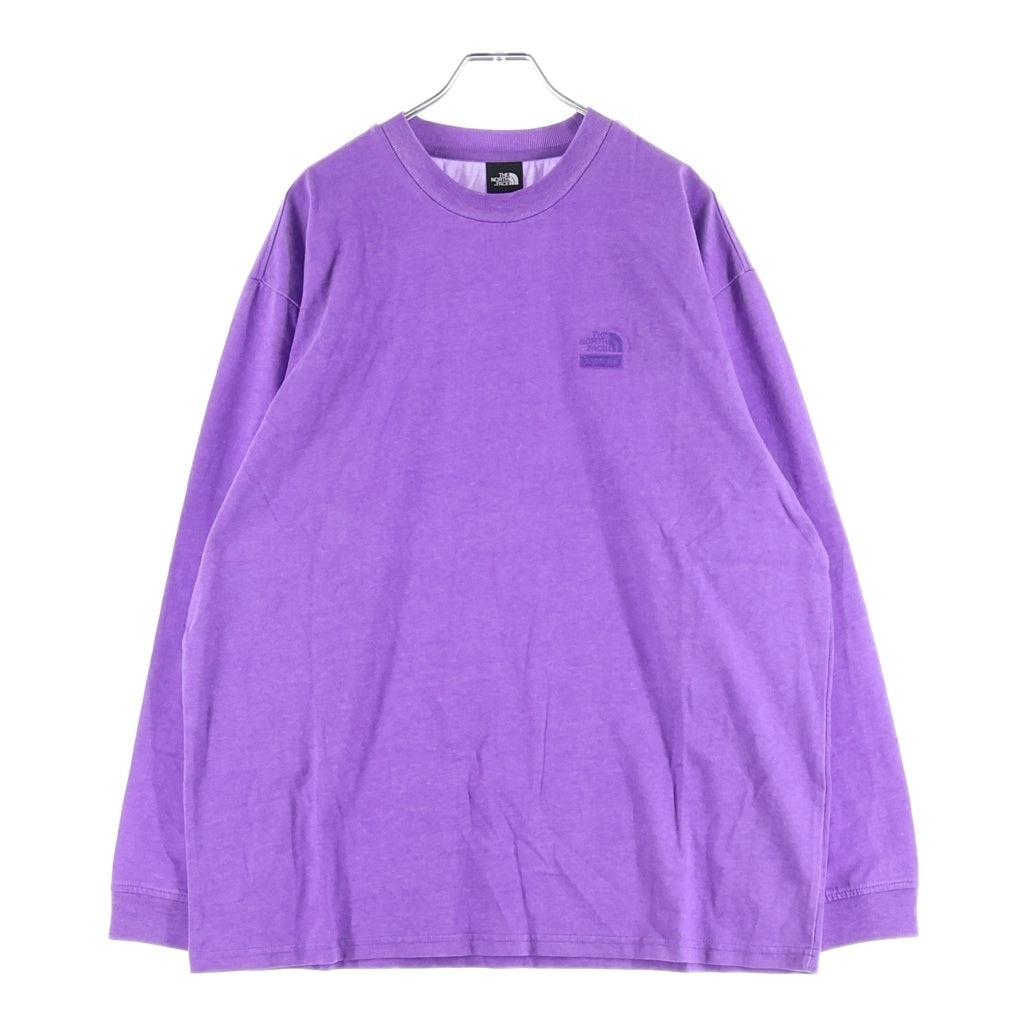 SUPREME(シュプリーム) 22AW xThe North Face Pigment Printed L/S Top ザノースフェイス ピグメント プリンテッド クルーネック長袖Tシャツ ロングスリーブカットソー パープル NF0A82SNICR
