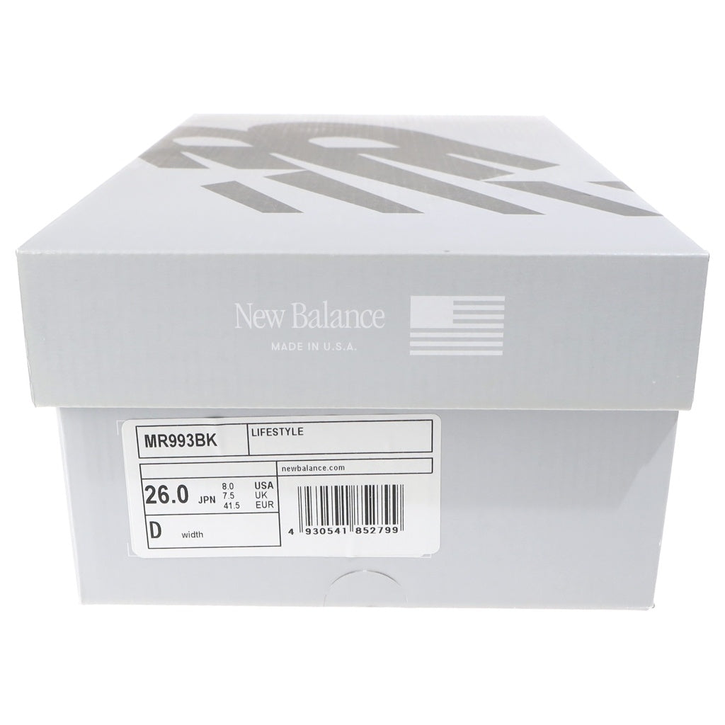 New Balance(ニューバランス) USA製 スエードメッシュ ローカットスニーカー ブラック US8/26cm MR993BK