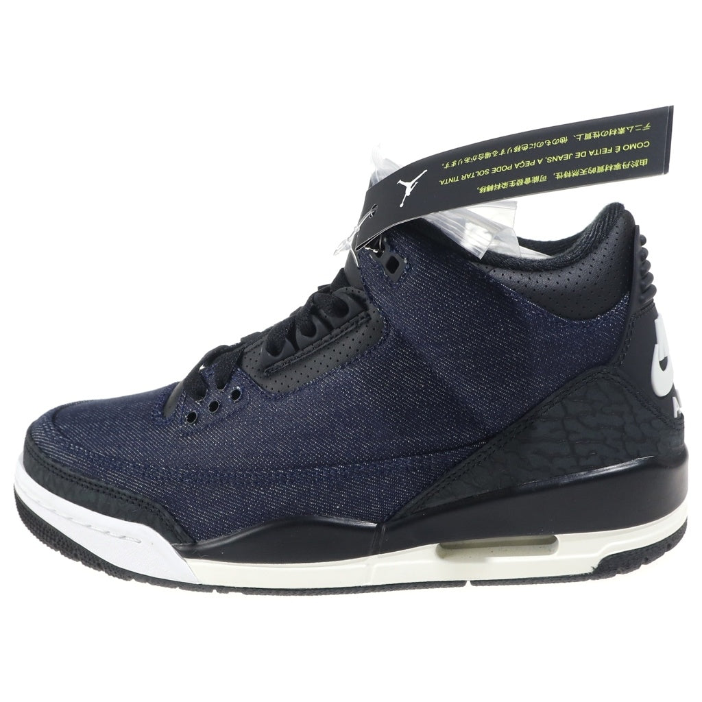 NIKE(ナイキ) ×LEVI'S AIR JORDAN 3 RETRO SP リーバイス エアジョーダン3 レトロ デニム ハイカットスニーカー インディゴ US7/25cm IH7959-400