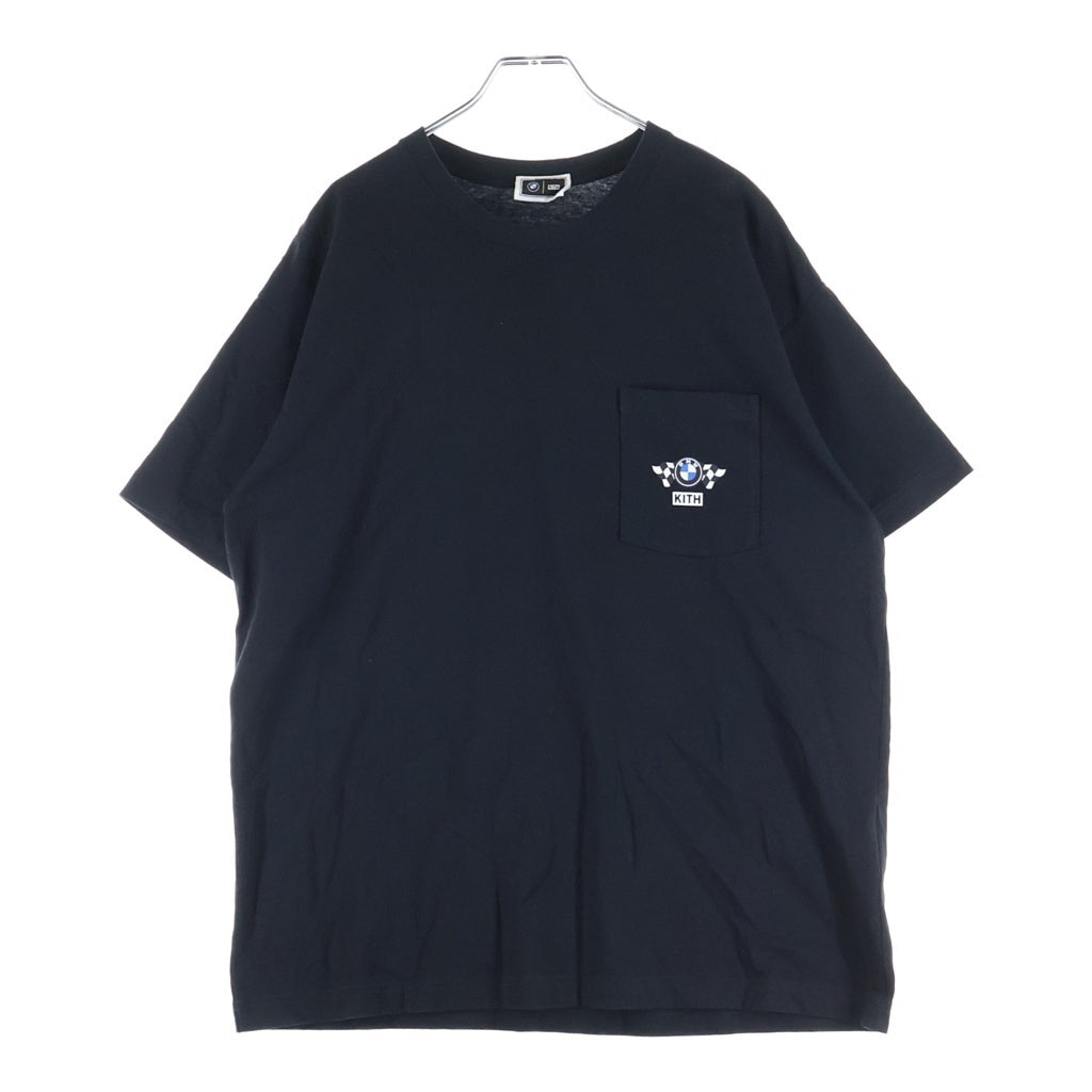 KITH(キス) 26AW BMW M3 Schematic Pocket Tee ビーエムダブリュー エムスリー スケマティック ポケット クルーネック 半袖Tシャツ カットソー ブラック 26-073-060-0164