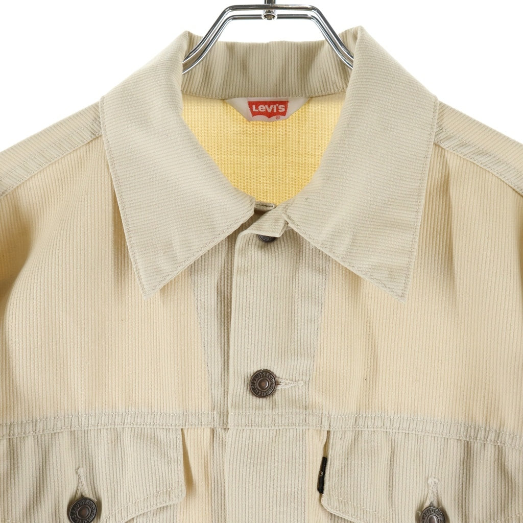 Levi's(リーバイス) 70S VINTAGE 70505 PIQUE ヴィンテージ黒タブBIG E ボタン裏88 ピケ トラッカージャケット ベージュ