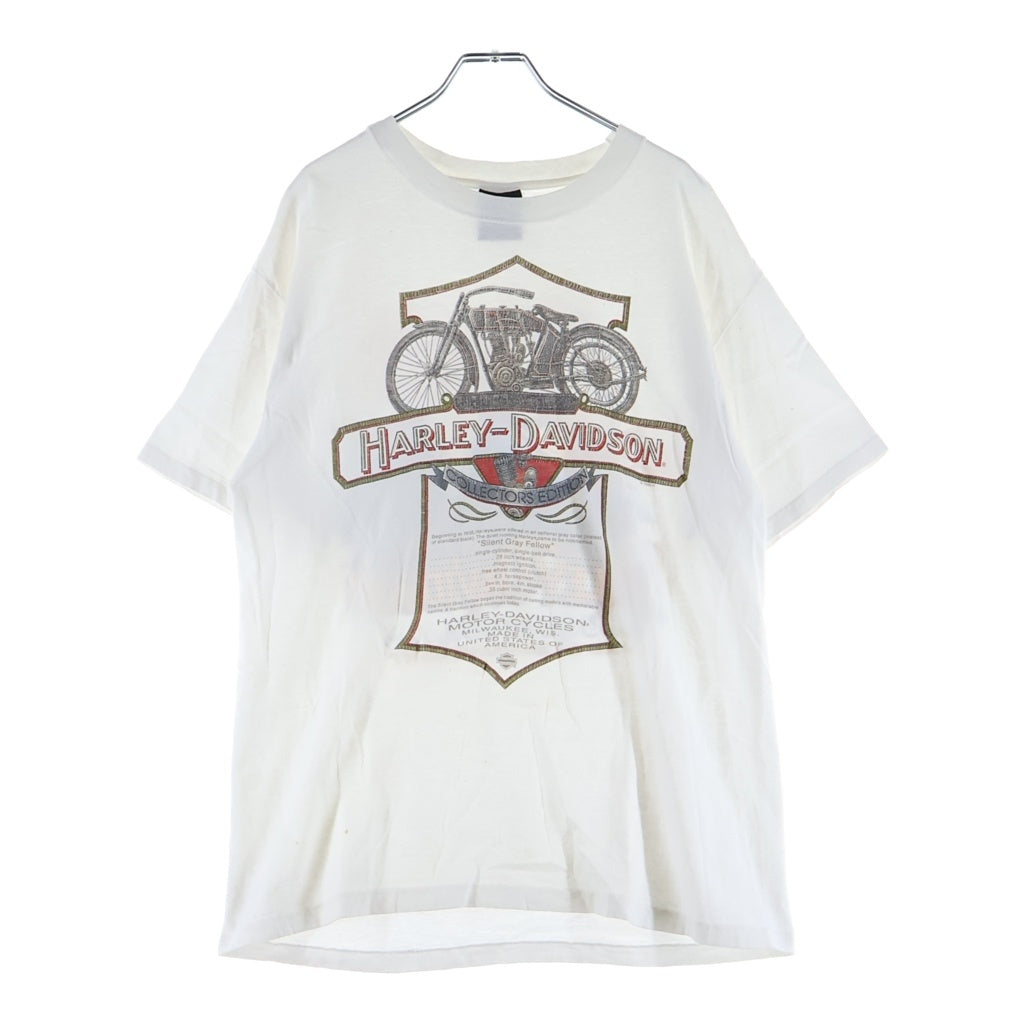HARLEY DAVIDSON(ハーレーダビッドソン) 90S VINTAGE CHICK'S ヴィンテージ USA製 両面プリントTシャツ 半袖クルーネックカットソー ホワイト