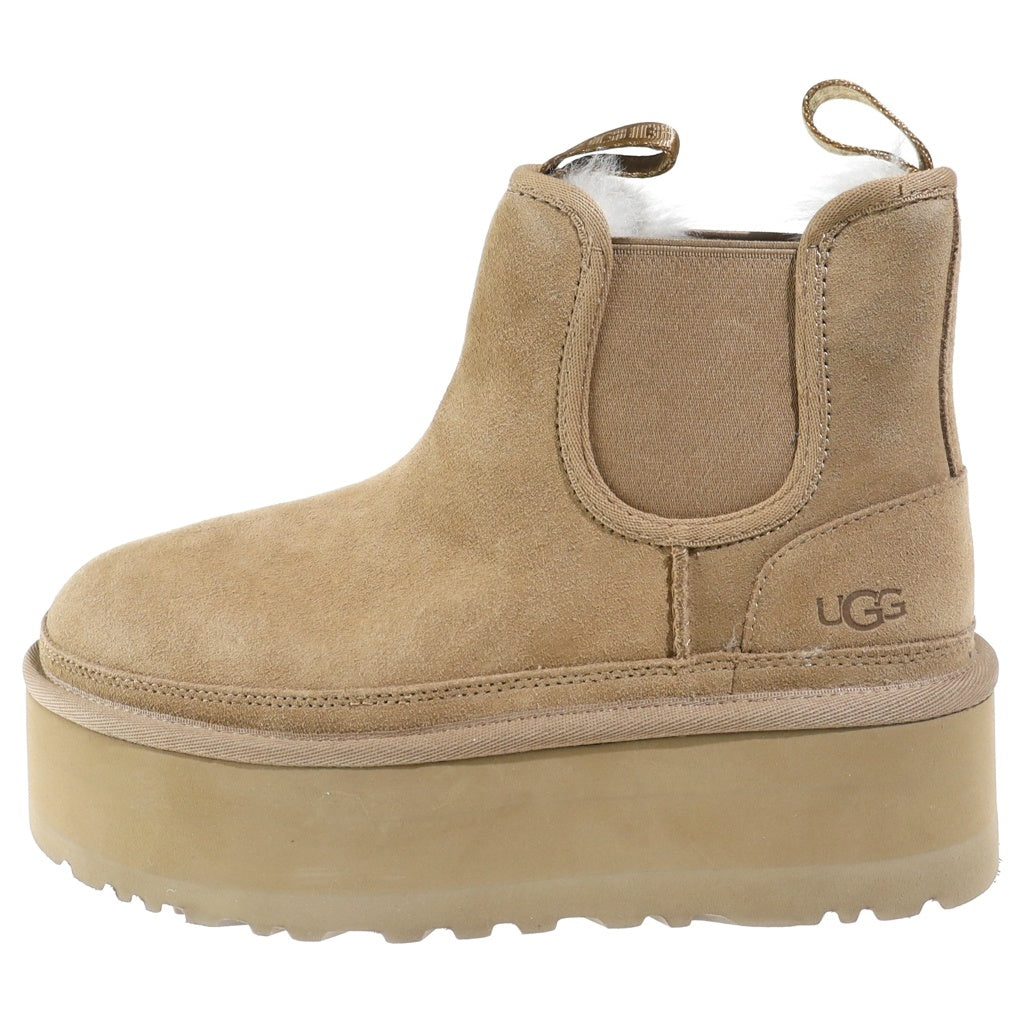 UGG(アグ) NEUMEL PLATFORM CHELSEA ニューメル プラットフォーム チェルシーブーツ レディース ブラウン 1134526