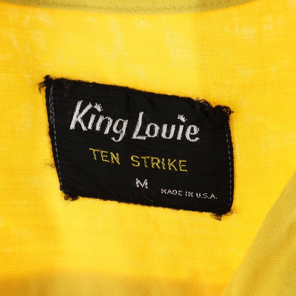 VINTAGE(ヴィンテージ) 50-60S VINTAGE KING LOUIE ヴィンテージ キングルイ オープンカラー半袖ボーリングシャツ イエロー