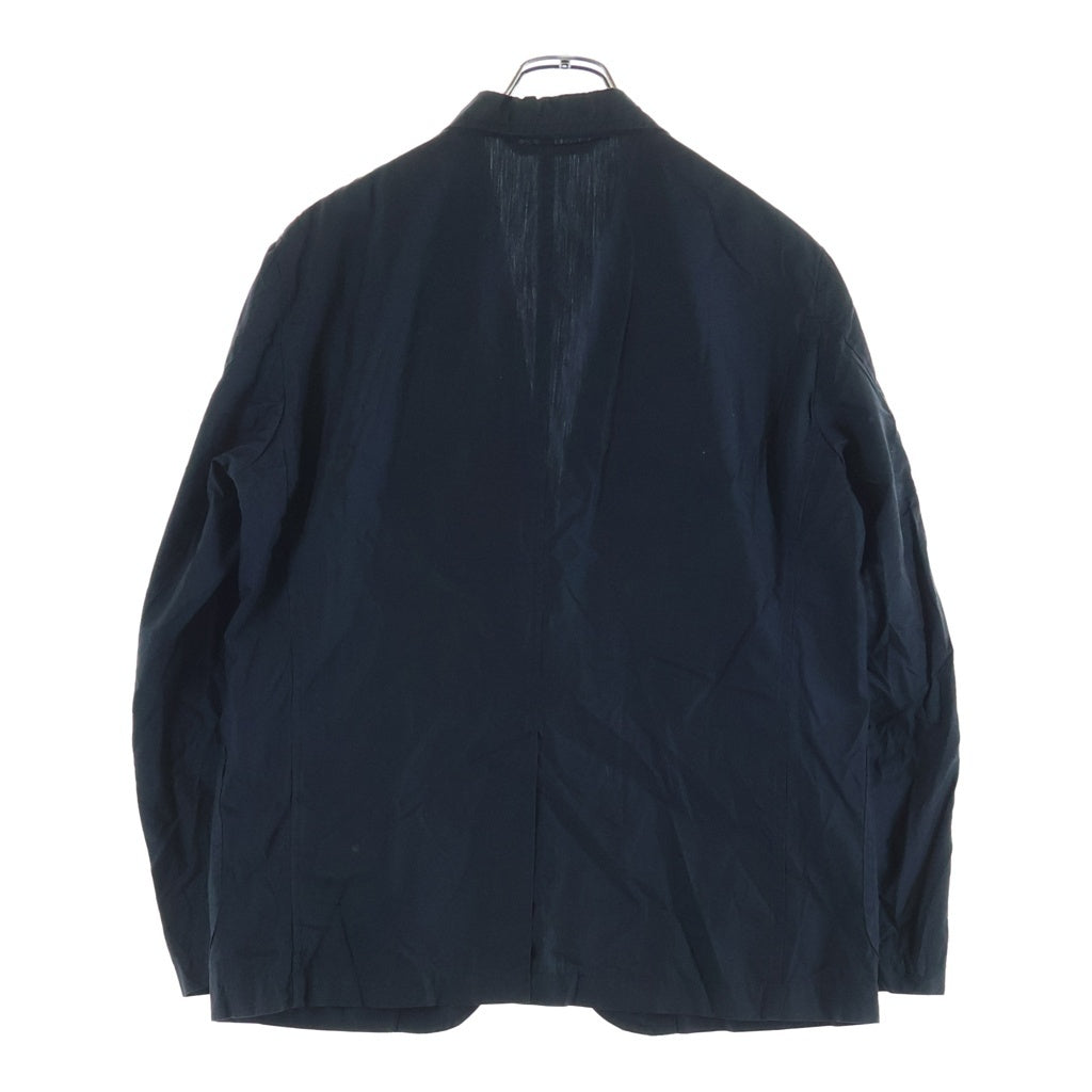 AURALEE(オーラリー) 17SS FINX SILK CHAMBRAY JACKET フィンクスシルク シャンブレー テーラードジャケット ネイビー A7SJ025C