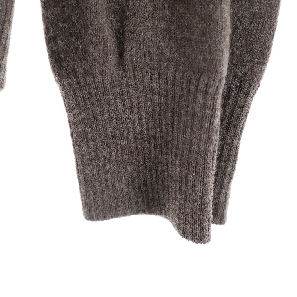 Maison Margiela(メゾンマルジェラ) 17AW エルボーパッチ Vネック ニットカーディガン ブラウン S30HA0968