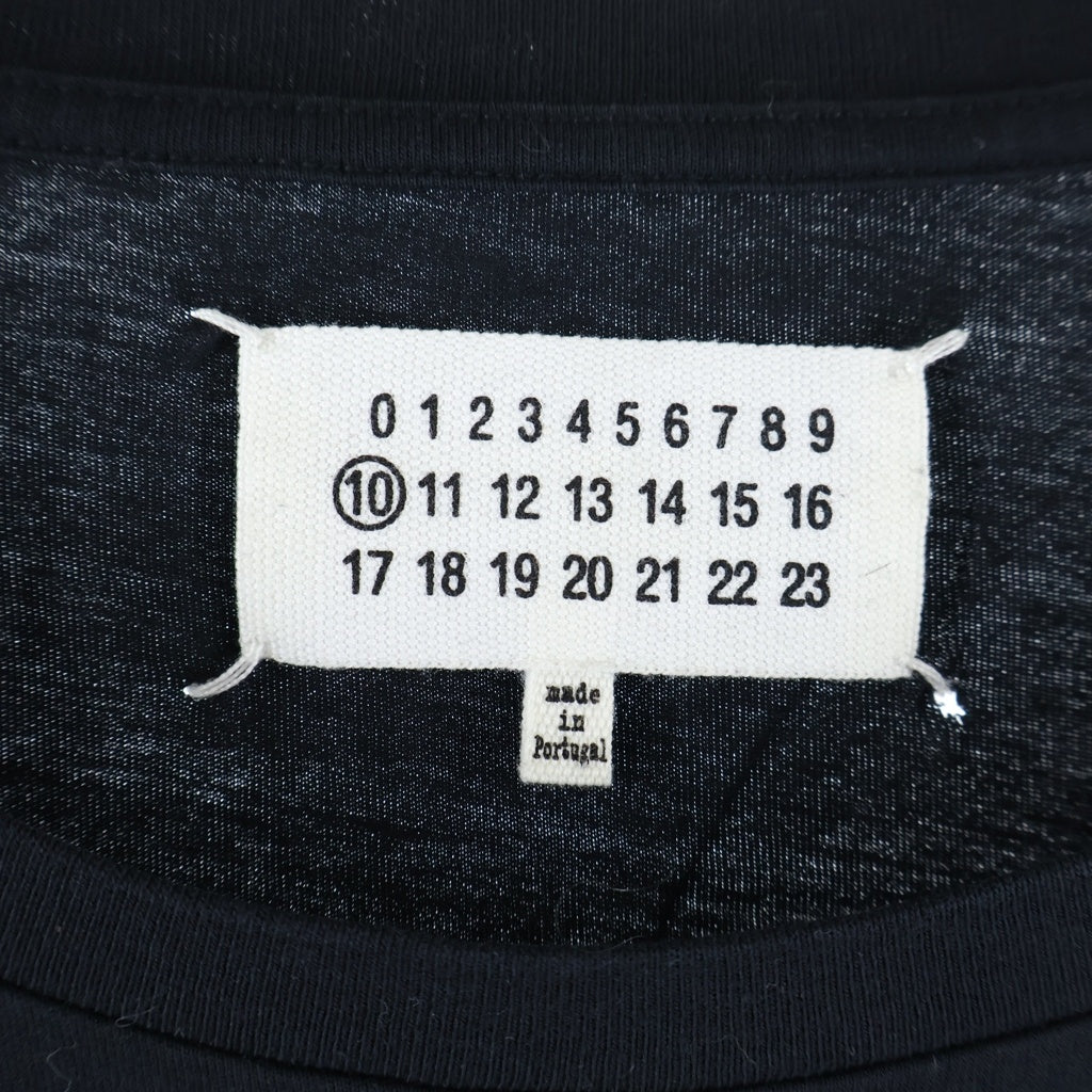 Maison Margiela(メゾンマルジェラ) 17AW ドッキング クルーネック半袖Tシャツ カットソー ブラック S50GC0478