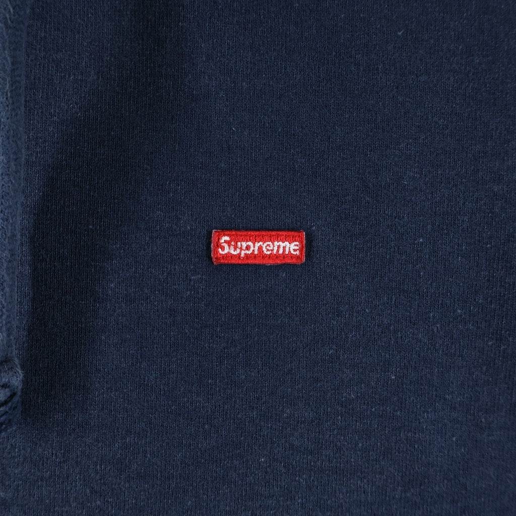 SUPREME(シュプリーム) Small Box Zip Up Hooded Sweatshirt スモールボックスロゴ ジップアップフーディ スウェットパーカー ネイビー