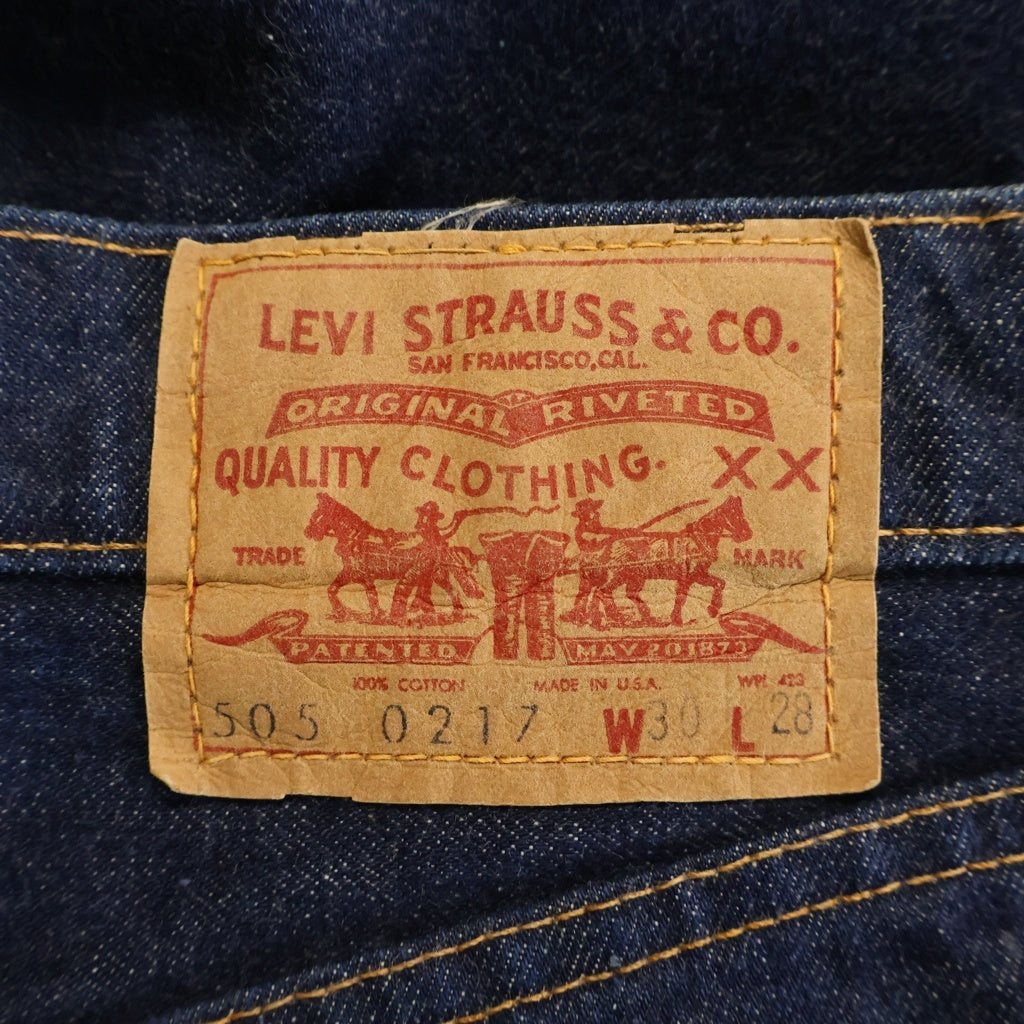 Levi's(リーバイス) 60-70S VINTAGE 505-0217 BIG E ボタン裏5 ビッグE 42TALON ジップフライ デニムパンツ インディゴ