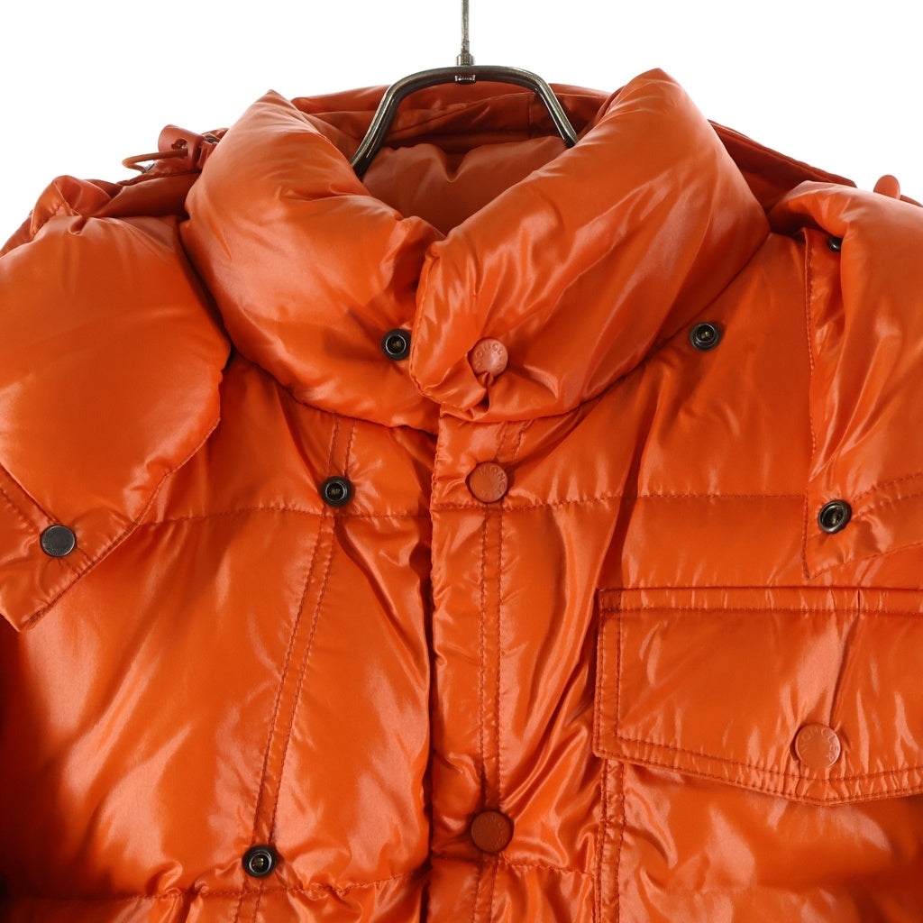 MONCLER(モンクレール) KARAKORUM カラコルム アームロゴワッペン フーデッドダウンジャケット オレンジ 41324/50/68950