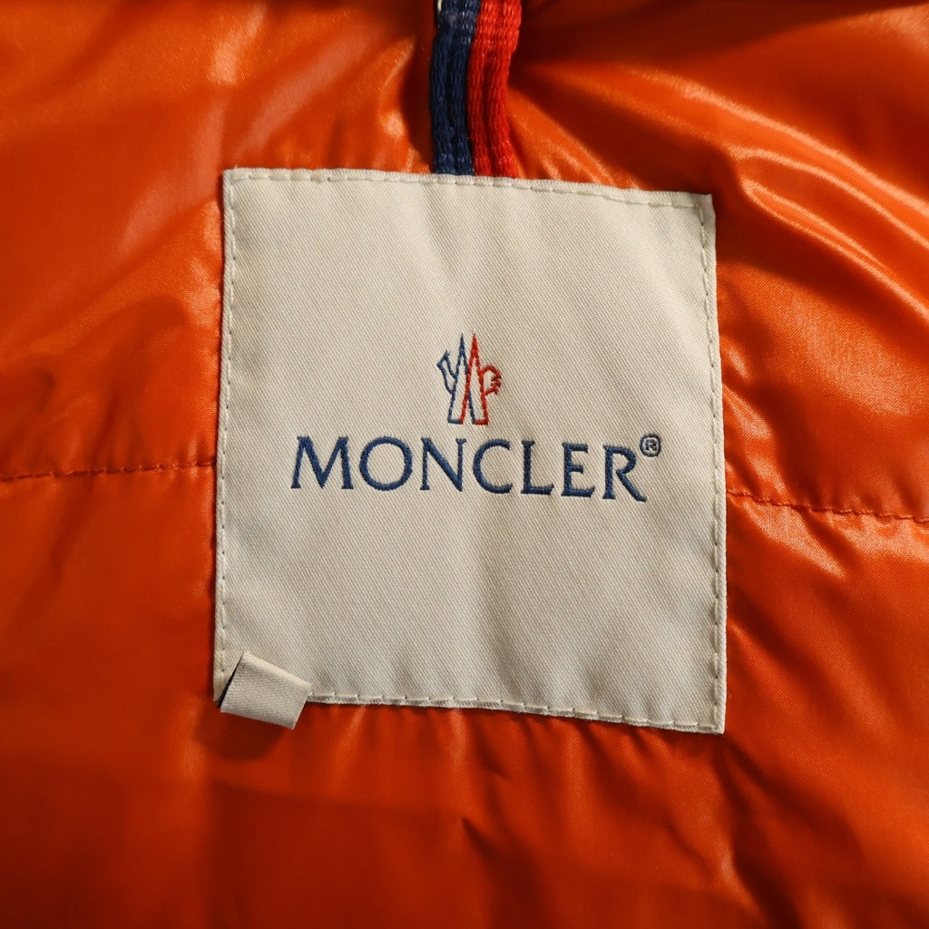 MONCLER(モンクレール) KARAKORUM カラコルム アームロゴワッペン フーデッドダウンジャケット オレンジ 41324/50/68950