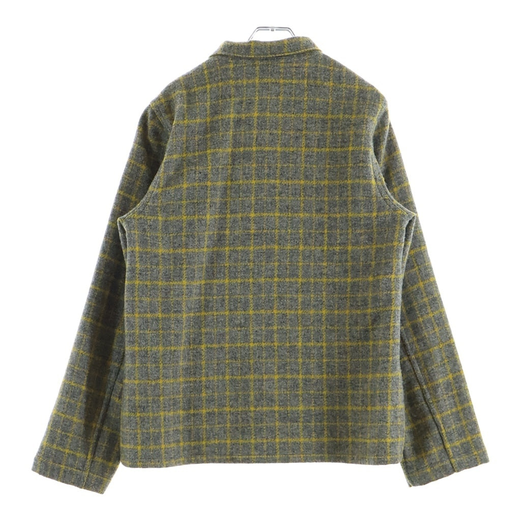 JUNYA WATANABE COMME des GARCONS(ジュンヤワタナベ コムデギャルソン) 02AW AD2002 Harris Tweed ハリスツイード チェック ウールジャケット グレー/イエロー WG-J021