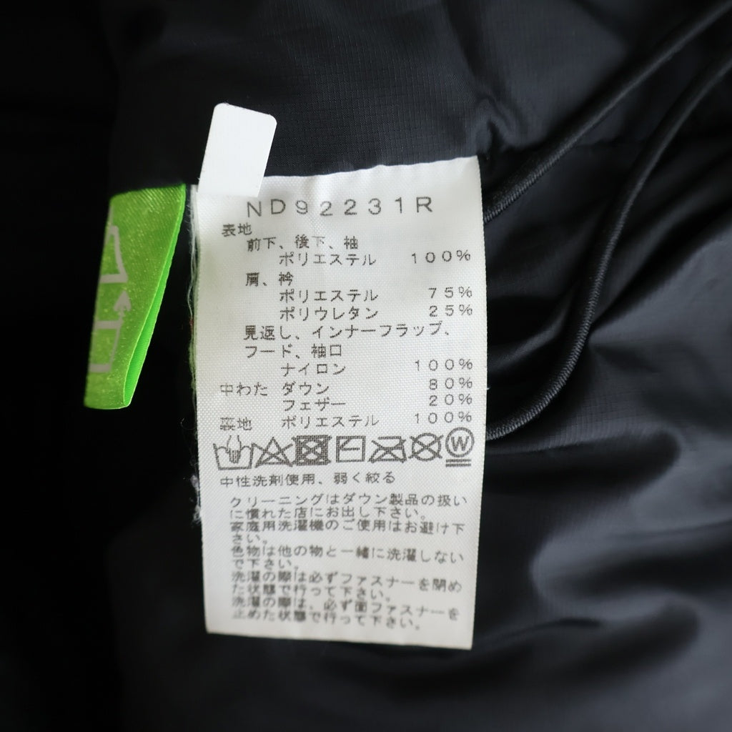THE NORTH FACE(ザノースフェイス) CORDUROY NUPTSE JACKET コーデュロイ ヌプシ ダウンジャケット ブラック ND92231R