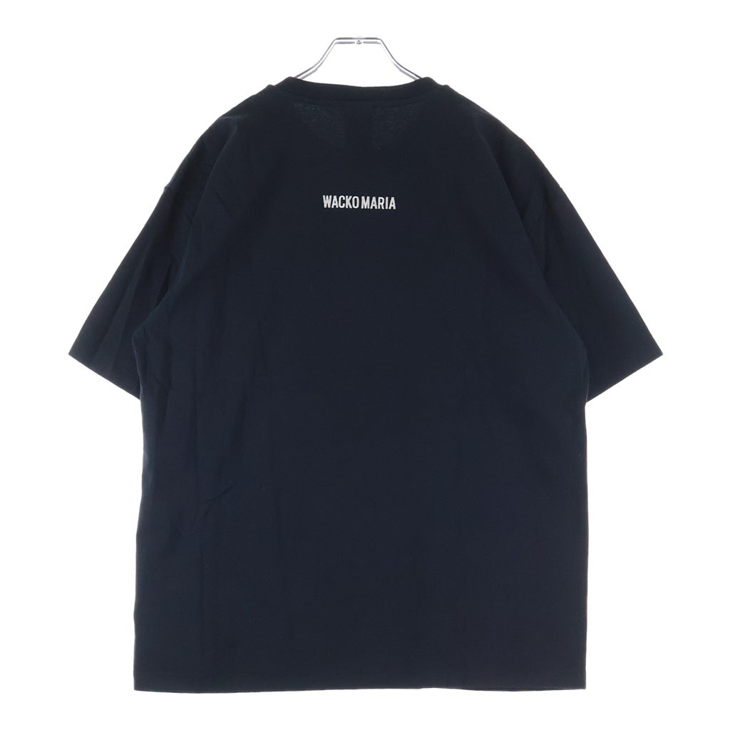 WACKO MARIA(ワコマリア) ×TERRIFIER CREW NECK T-SHIRT テリファー フロントプリント クルーネックTシャツ 半袖 カットソー ブラック
