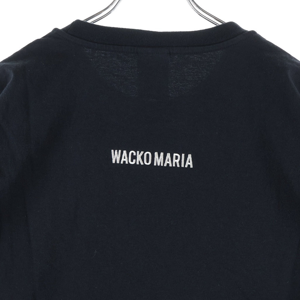 WACKO MARIA(ワコマリア) ×TERRIFIER CREW NECK T-SHIRT テリファー フロントプリント クルーネックTシャツ 半袖 カットソー ブラック
