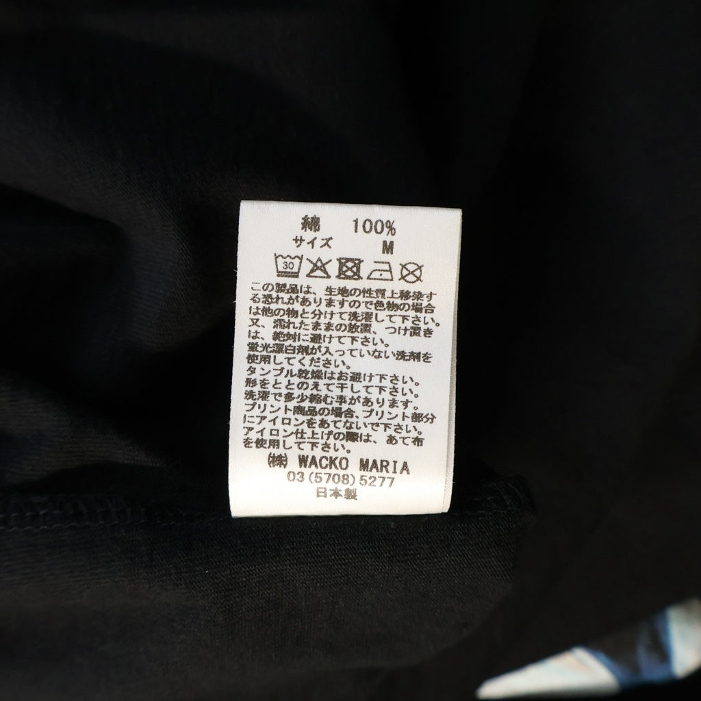 WACKO MARIA(ワコマリア) ×TERRIFIER CREW NECK T-SHIRT テリファー フロントプリント クルーネックTシャツ 半袖 カットソー ブラック