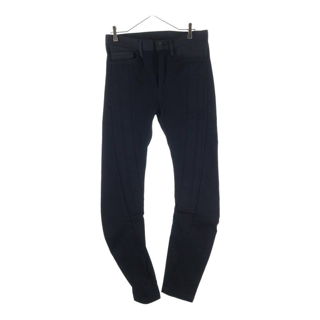 JULIUS(ユリウス) 21AW 10oz STRETCH DENIM ジップフライ ローライズ ストレッチ スキニーデニムパンツ ブラック 757PAM7