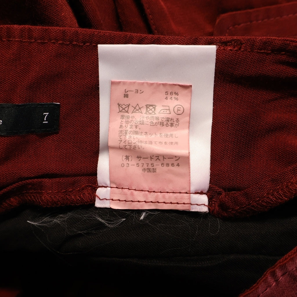 JULIUS(ユリウス) EDGE SEAM GASMASK CARGO PANTS エッジシーム ガスマスク カーゴパンツ レッド B37PAM12