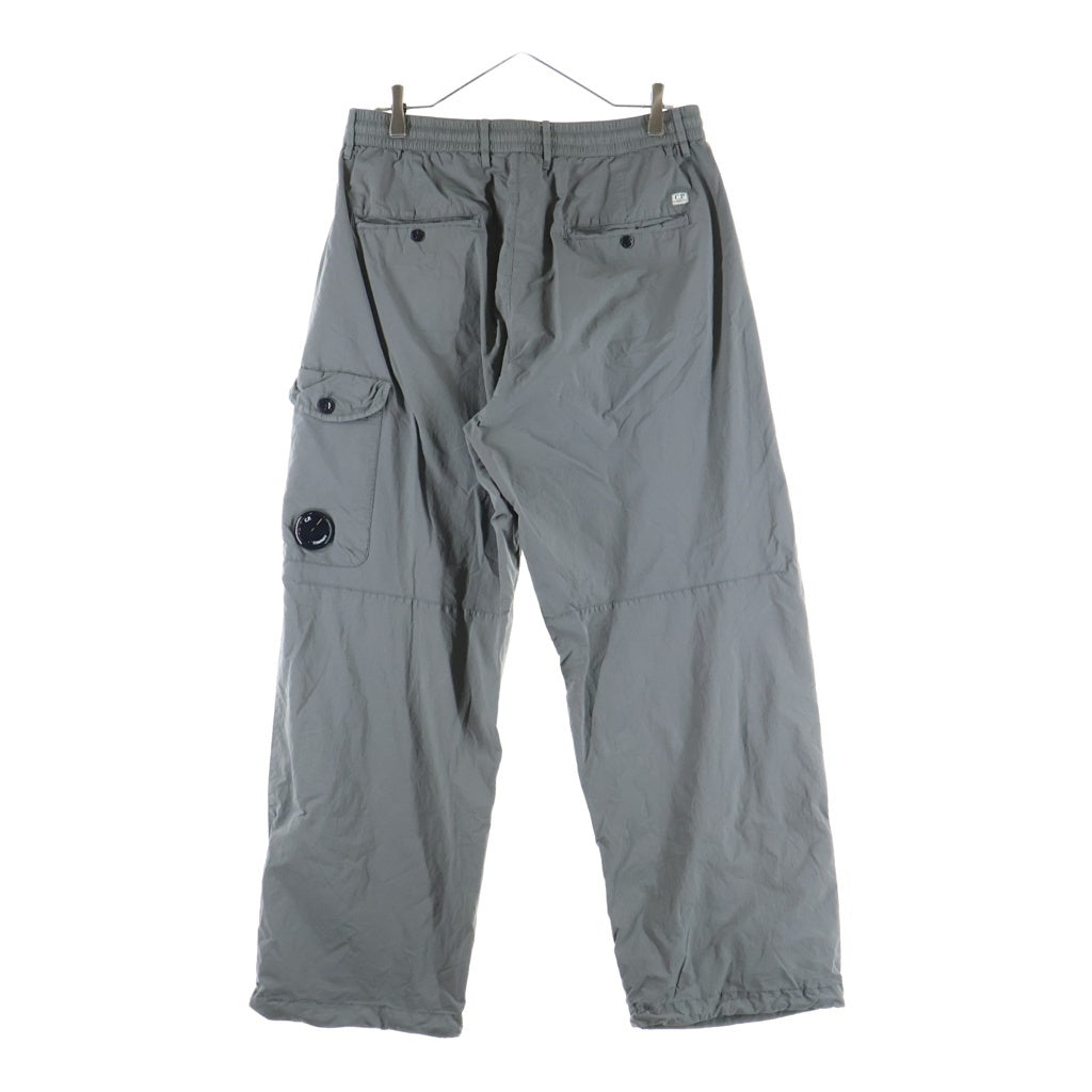 C.P. Company(シーピーカンパニー) 25AW FLATT NYLON BOXY CARGO PANTS フラット ナイロン ボクシー レンズ ジップアップ カーゴパンツ グレー 19CMPA311J-005991G