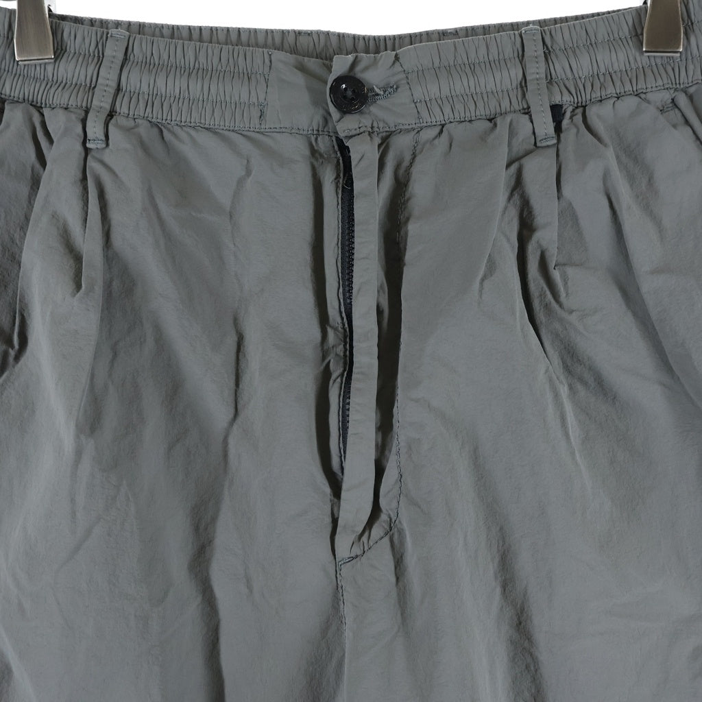 C.P. Company(シーピーカンパニー) 25AW FLATT NYLON BOXY CARGO PANTS フラット ナイロン ボクシー レンズ ジップアップ カーゴパンツ グレー 19CMPA311J-005991G
