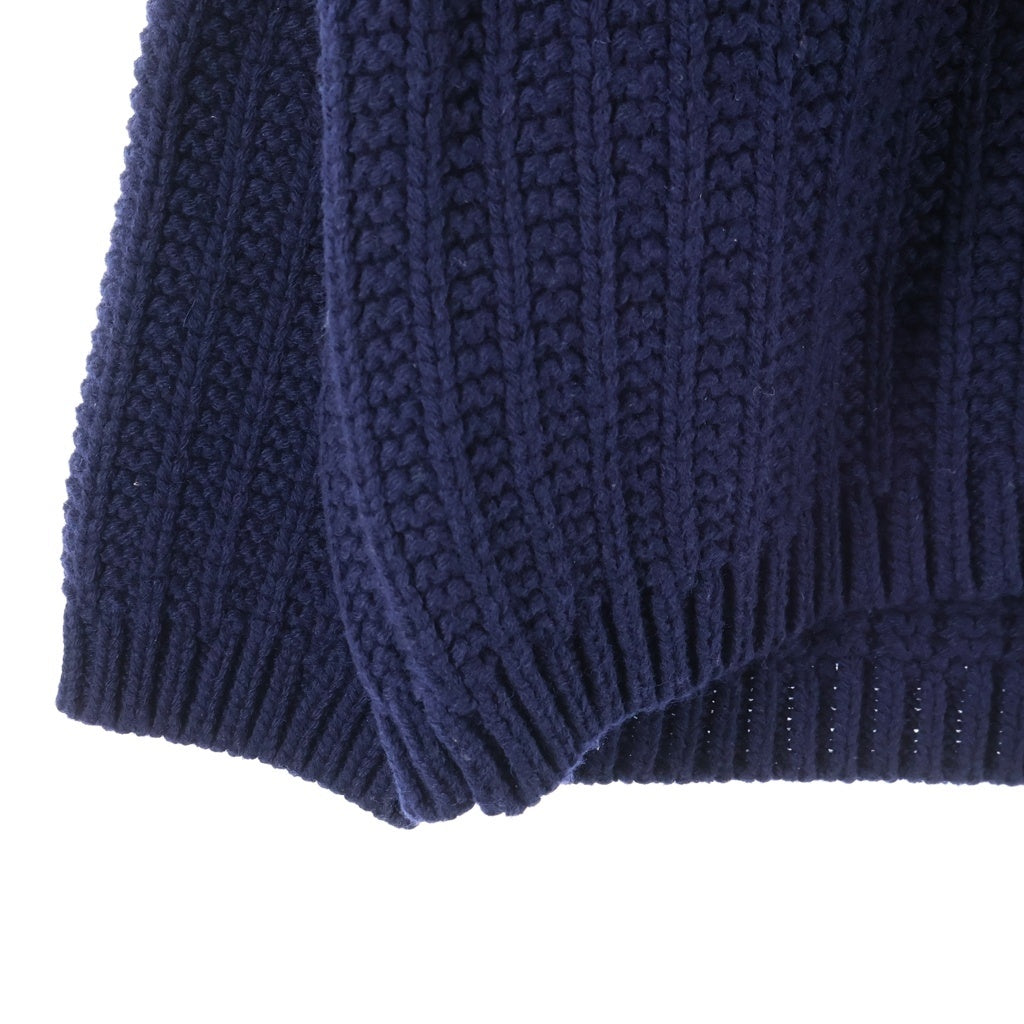 Maison Margiela(メゾンマルジェラ) 23AW ローゲージ ウール ジップ ニット カーディガン ネイビーS67HP0013 S18346 S67HP0013