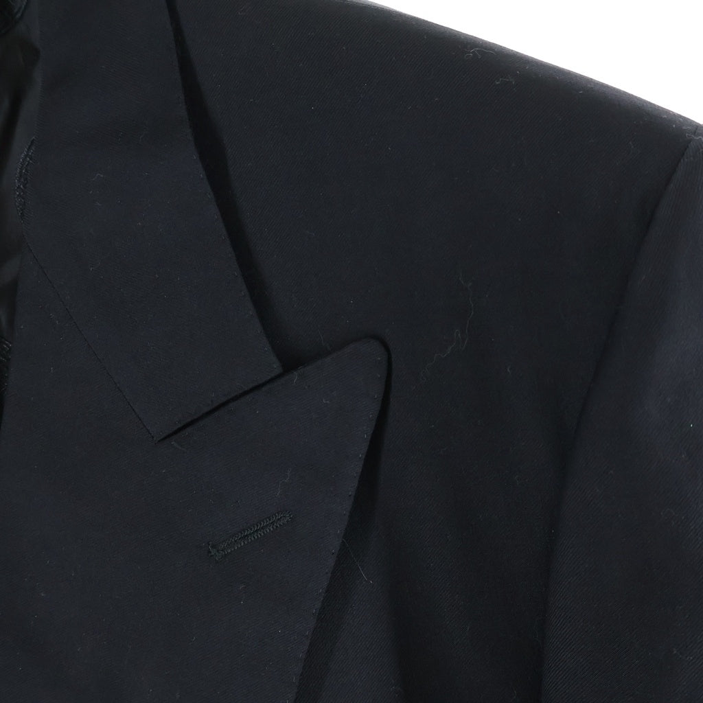 GIANNI VERSACE(ジャンニ ヴェルサーチ) 90S 4B ダブルブレスト グレカボタン 裏地メデューサ 肩バット入り テーラードジャケット ブラック 21W5VC