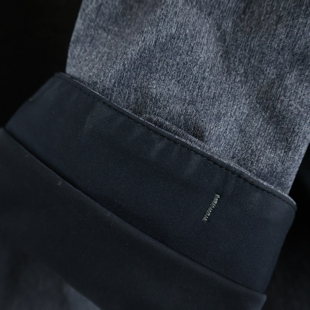 MILLET(ミレー) ×WHITE MOUNTAINEERING ホワイトマウンテリアニング ロゴエンブロイダリー マルチジップアップ ナイロンジャケット ブルゾン グレー MIV01743 WM1973231