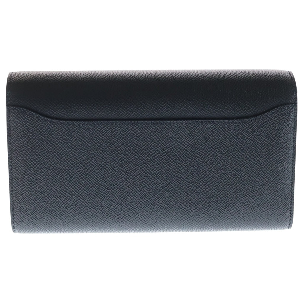 HERMES(エルメス) コンスタンスロング トゥーゴー エプソン シルバー金具 B刻印 2WAY ショルダーウォレット ポシェット長財布 ブラック レディース