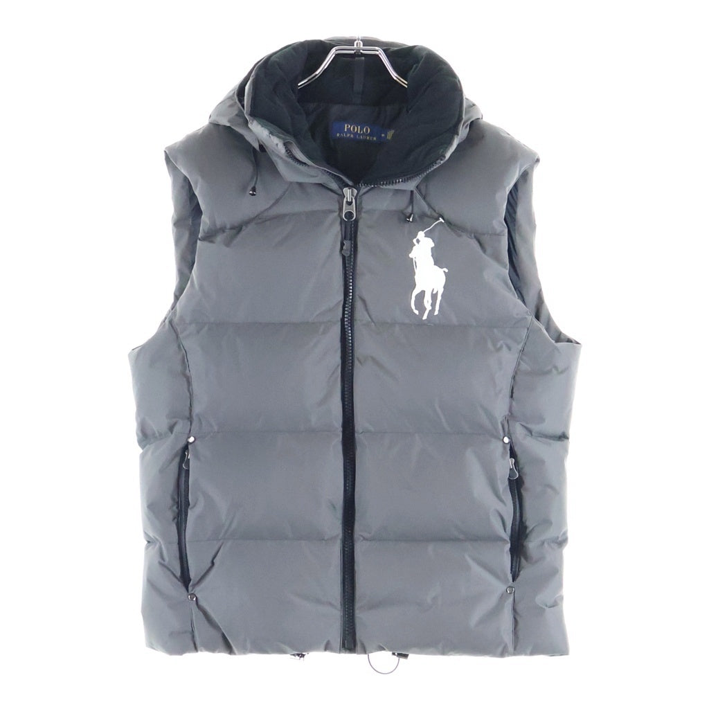 POLO RALPH LAUREN(ポロラルフローレン) TYROL DOWN FILL VEST ビッグポニー刺繍 フィル ダウンベスト グレー 0200011692