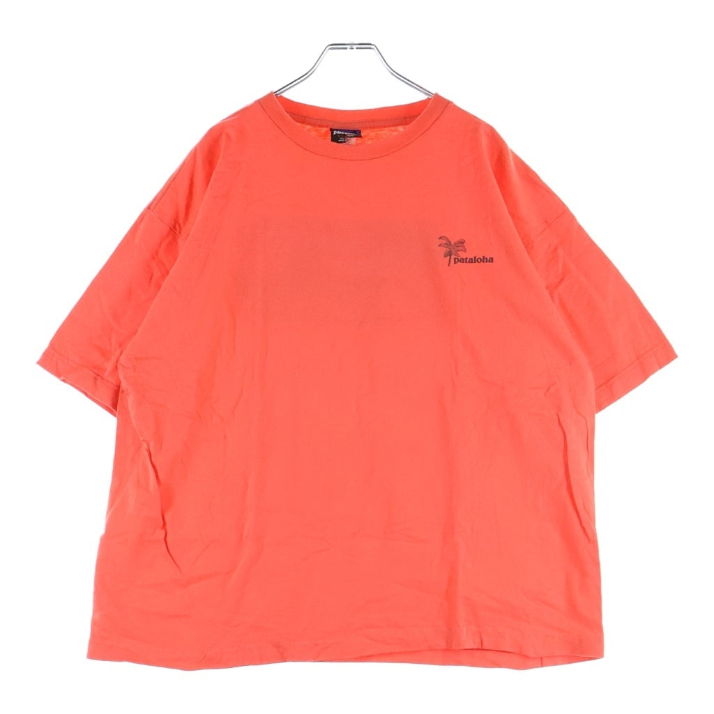 PATAGONIA(パタゴニア) 90S VINTAGE PATALOHA ヴィンテージ パタロハ USA製 雪無しタグ クルーネック半袖Tシャツ カットソー オレンジ