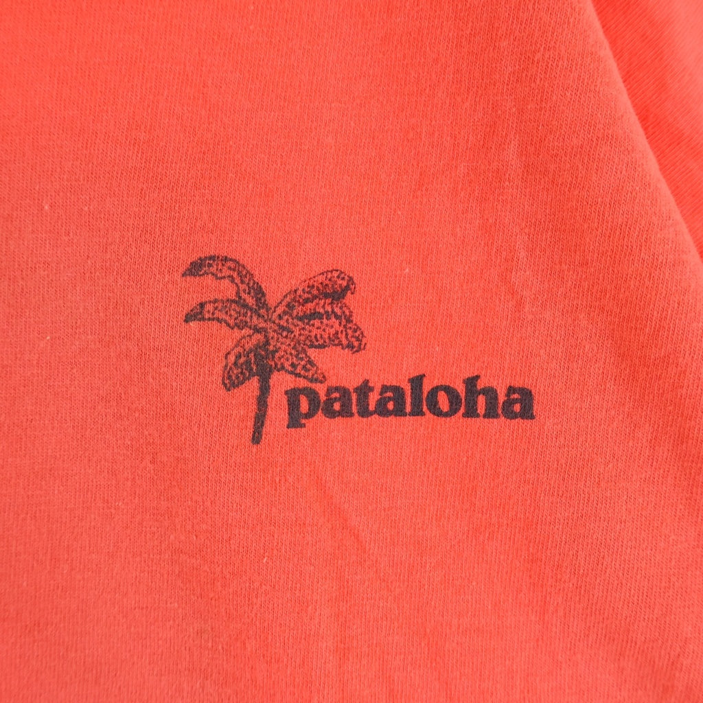 PATAGONIA(パタゴニア) 90S VINTAGE PATALOHA ヴィンテージ パタロハ USA製 雪無しタグ クルーネック半袖Tシャツ カットソー オレンジ