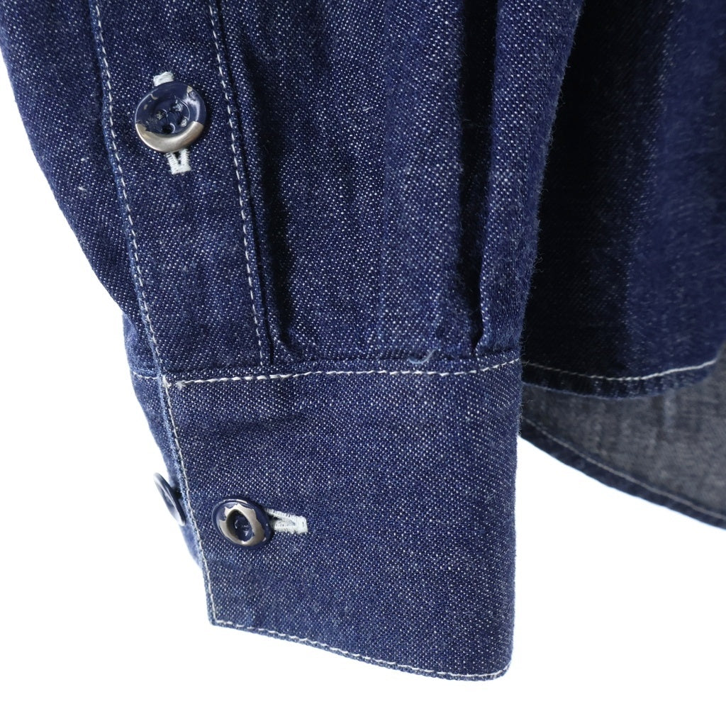 VISVIM(ヴィスヴィム) 19SS SS LHAMO SHIRTONE WASH セルビッチデニム ラモシャツ 羽織 インディゴ 0119105007004