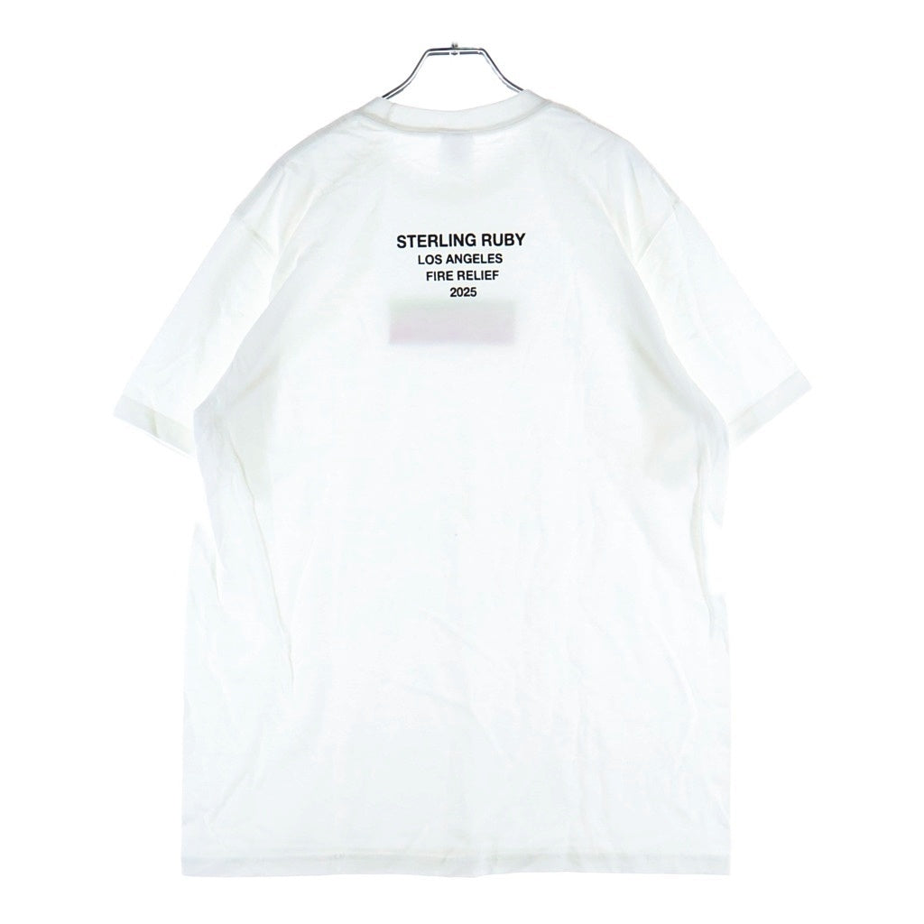 SUPREME(シュプリーム) 25SS Los Angeles Fire Relief Box Logo Tee ロサンゼルスファイアー ボックスロゴ クルーネック半袖Tシャツ カットソー ホワイト