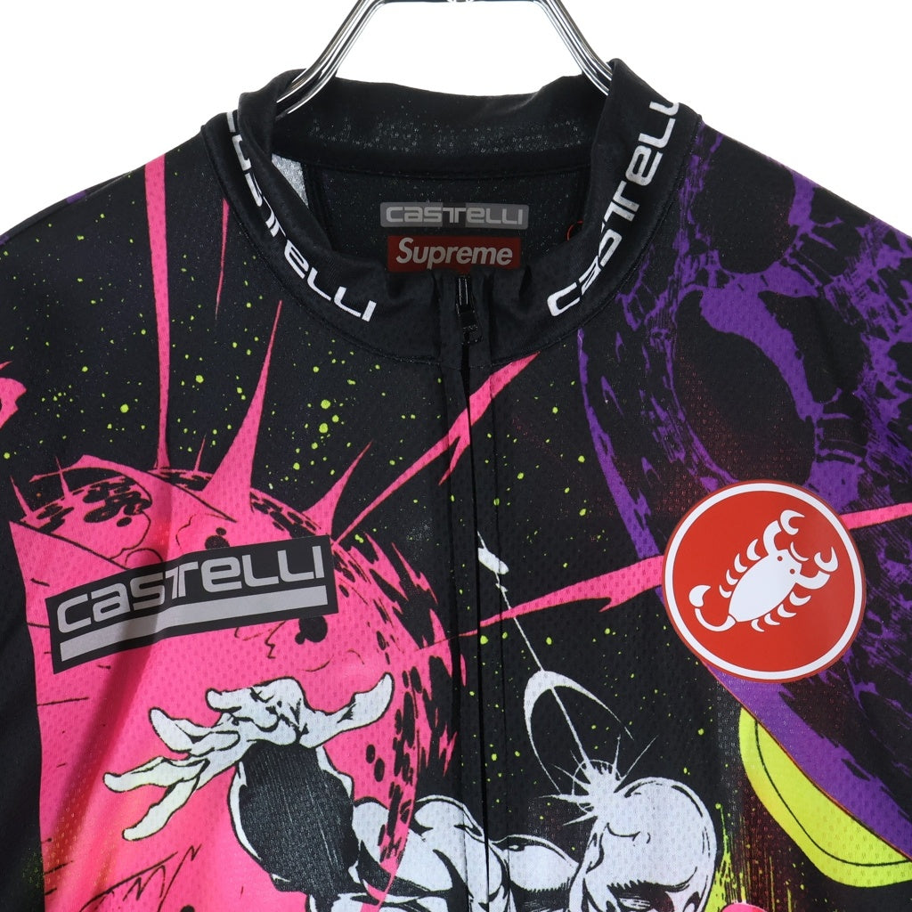 SUPREME(シュプリーム) 22SS ×CASTELLI Silver Surfer Cycling Jersey シルバーサーファー 総柄 サイクリング 半袖ジャージ マルチカラー