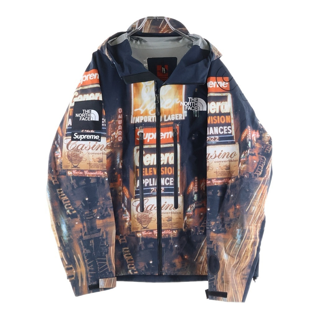 SUPREME(シュプリーム) 22AW×THE NORTH FACE Taped Seam Shell Jacket Times Square ノースフェイス テープドシームシェルジャケット タイムズスクエア オレンジ/ブラック NP52207I