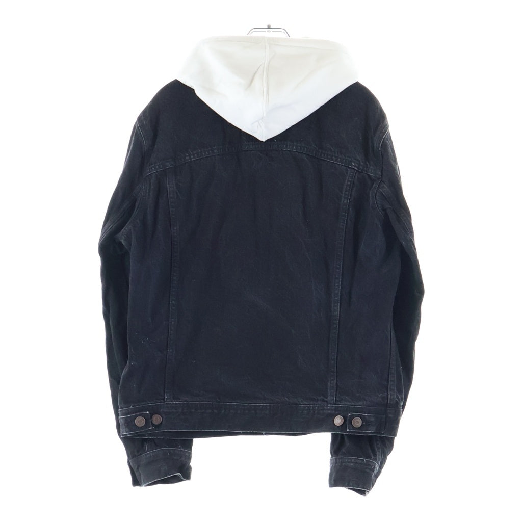 SUPREME(シュプリーム) 17SS ×Levi's Fleece Hooded Trucker Jacket リーバイス フリースフーデッド デニムトラッカージャケット ブラック/ホワイト PC9-345700002