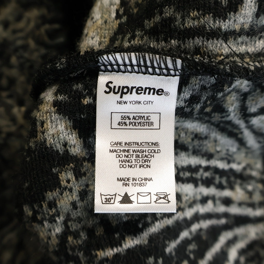 SUPREME(シュプリーム) 19SS Wolf Freece Jacket ウルフ ジップアップフリースジャケット ブラック
