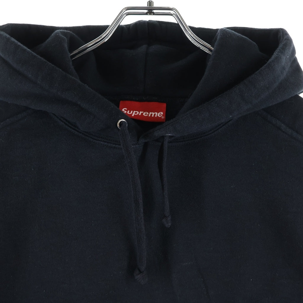 SUPREME(シュプリーム) 18SS Sideline Hooded Sweatshirt アームロゴプリント プルオーバーフーデッドスウェットパーカー ブラック