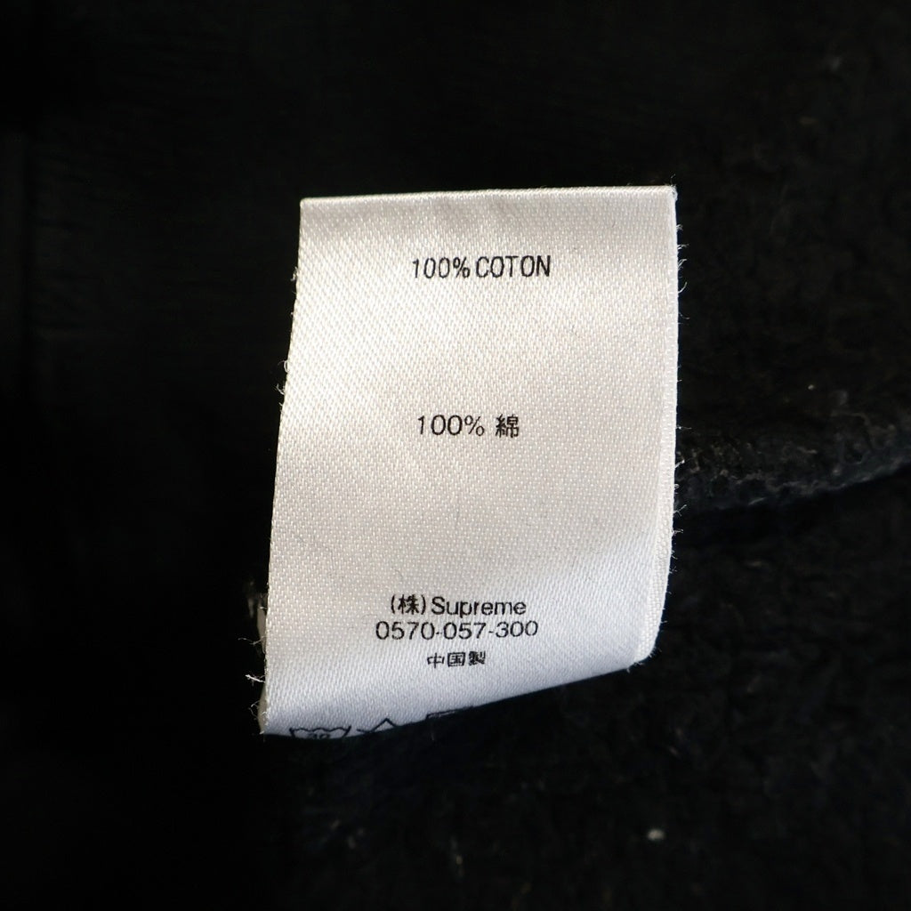 SUPREME(シュプリーム) 18SS Sideline Hooded Sweatshirt アームロゴプリント プルオーバーフーデッドスウェットパーカー ブラック