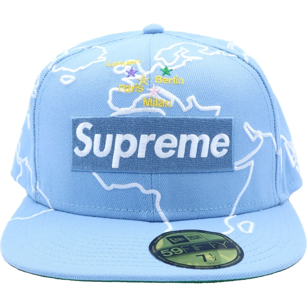 SUPREME(シュプリーム) 23AW Worldwide Box Logo New Era ワールドワイド ボックスロゴ ニューエラ ベースボールキャップ ブルー