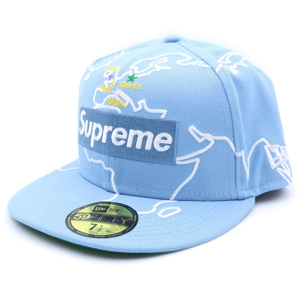 SUPREME(シュプリーム) 23AW Worldwide Box Logo New Era ワールドワイド ボックスロゴ ニューエラ ベースボールキャップ ブルー