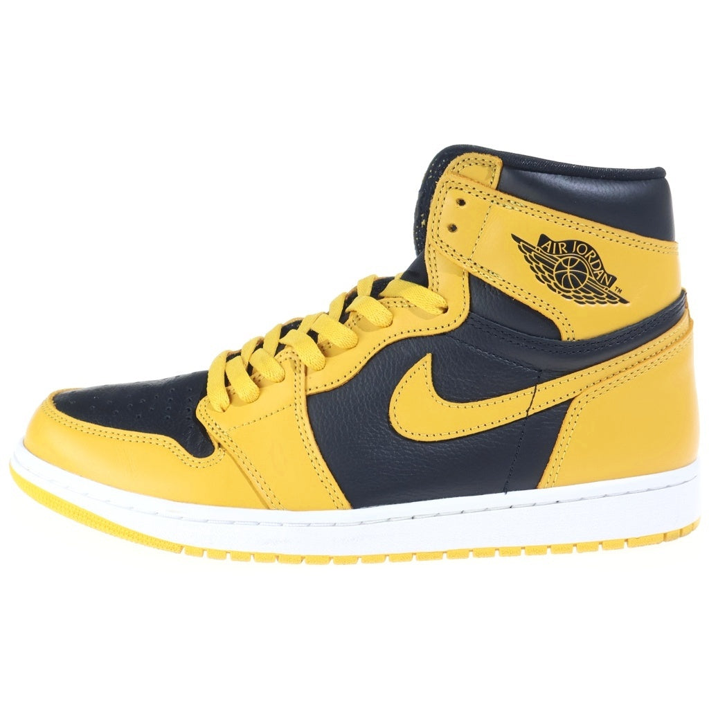 NIKE(ナイキ) AIR JORDAN 1 HIGH OG POLLEN エアジョーダン1 パラン ハイカットスニーカー イエロー/ブラック US10.5/28.5cm 555088-701
