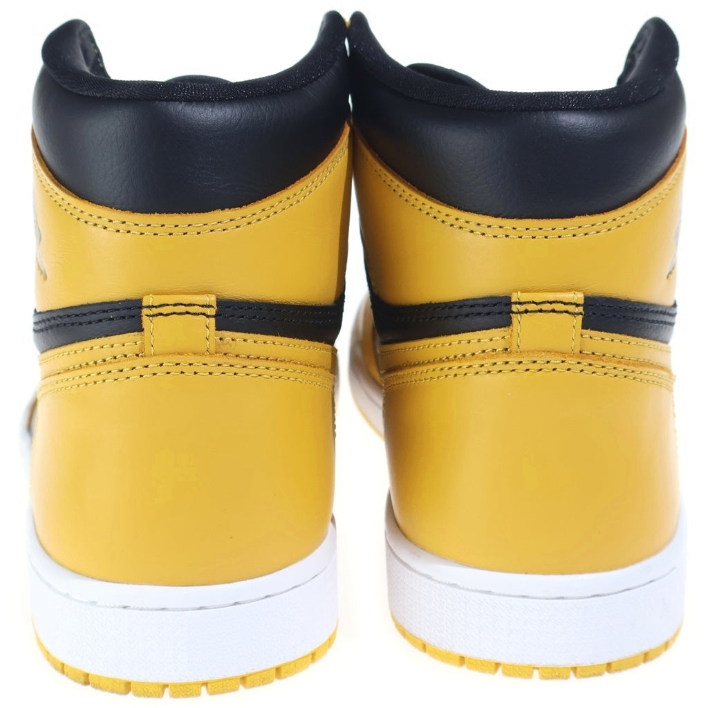 NIKE(ナイキ) AIR JORDAN 1 HIGH OG POLLEN エアジョーダン1 パラン ハイカットスニーカー イエロー/ブラック US10.5/28.5cm 555088-701