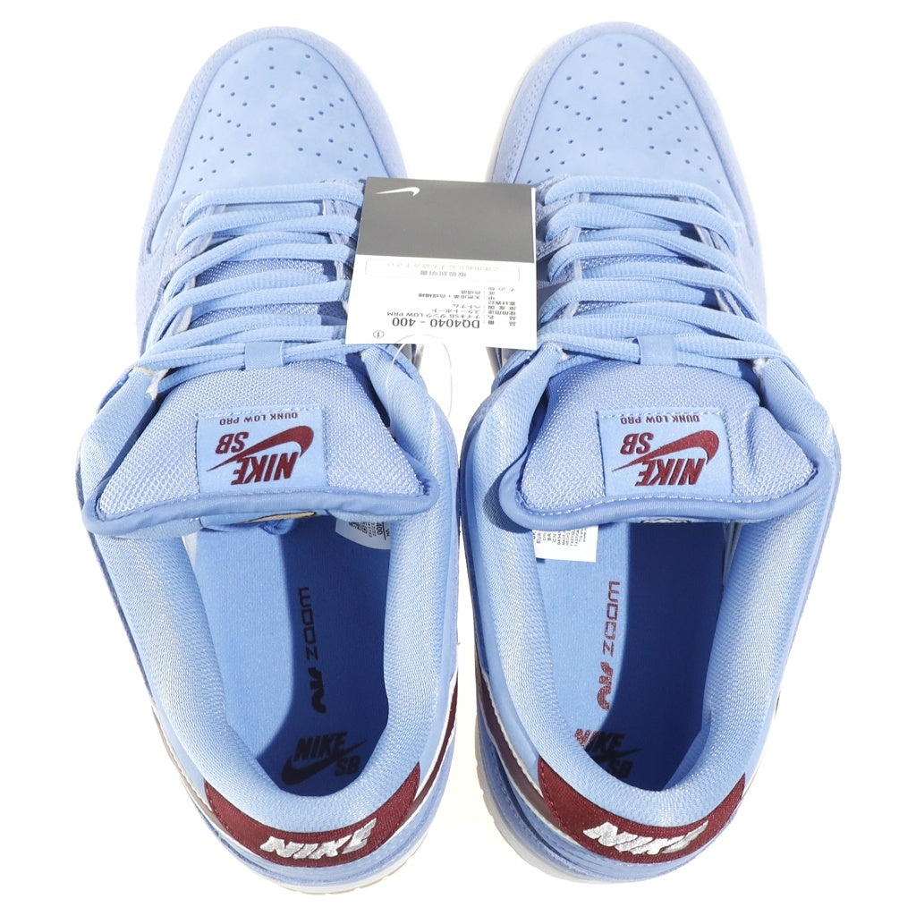 NIKE SB(ナイキエスビー) DUNK LOW PRO PRM PHILADELPHIA PHILLIES VALOR BLUE AND TEAM MAROON ダンク プロ ローカットスニーカー ブルー/バーガンディ US11/29cm DQ4040-400